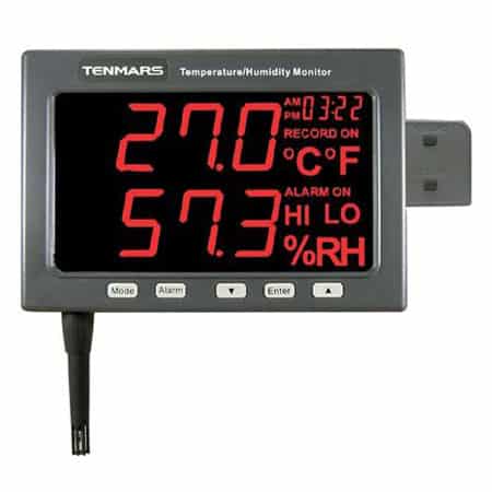 Thiết bị đo nhiệt độ/độ ẩm Tenmars TM-185D (-20º to 60ºC,5%~95%, lưu dữ liệu)