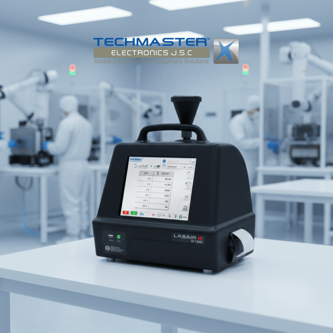 Máy đếm hạt tiểu phân PMS Lasair III 310C trong phòng sạch.