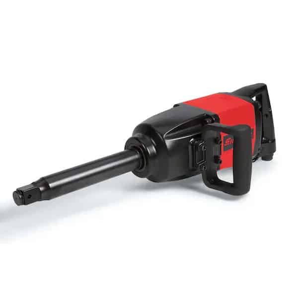 1" Heavy-Duty 8" Long Anvil Impact Wrench (Red) - PT2500L