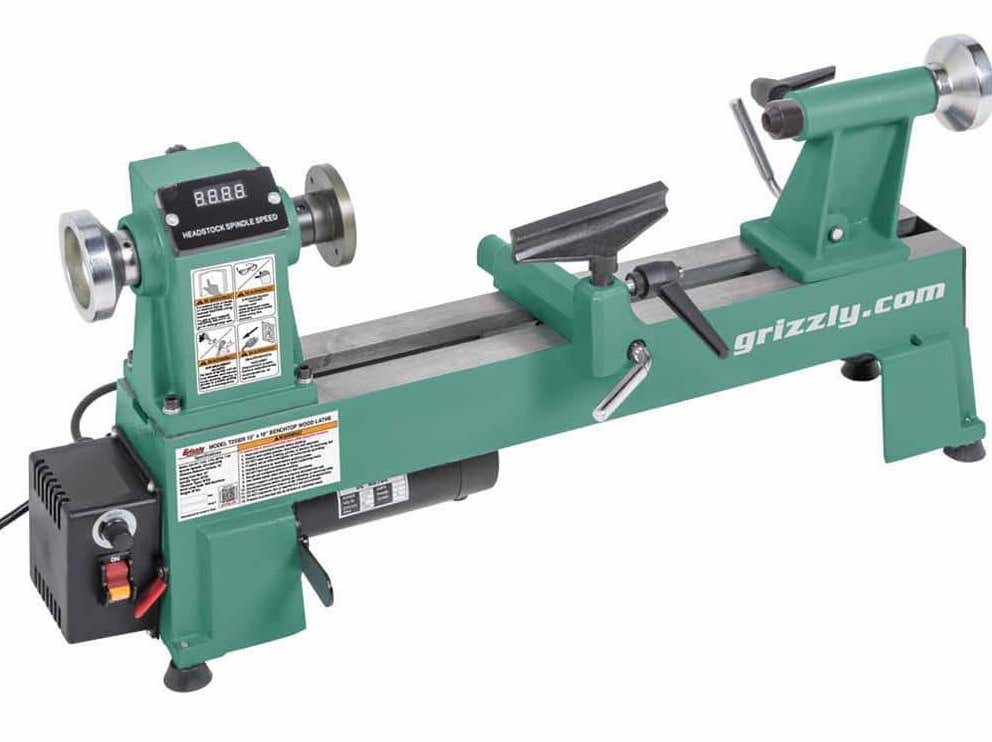 Grizzly Industrial 10 in. x 18 in. Variable-Speed Wood Lathe T25926