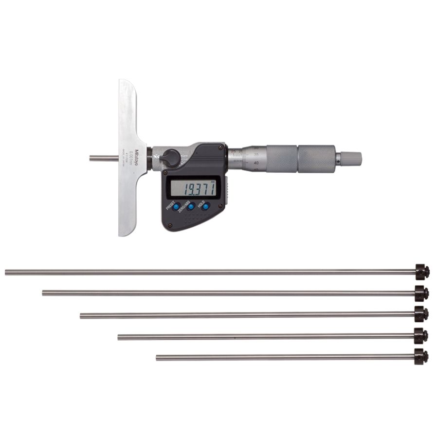Mitutoyo-Depth-Micrometer-Series329-Interchangeable-Rod-Type