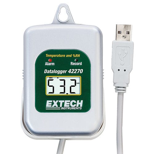 Extech 42275 Temperature Humidity Datalogger Kit with PC Interface (1)