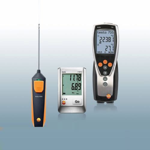 Máy đo nhiệt độ không khí hãng Testo