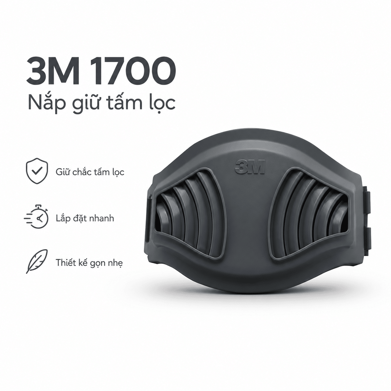 Nắp Giữ Tấm Lọc 3M 1700 - Phụ Kiện Giữ Tấm Lọc Bụi Cho Mặt Nạ 3M 1700 Series
