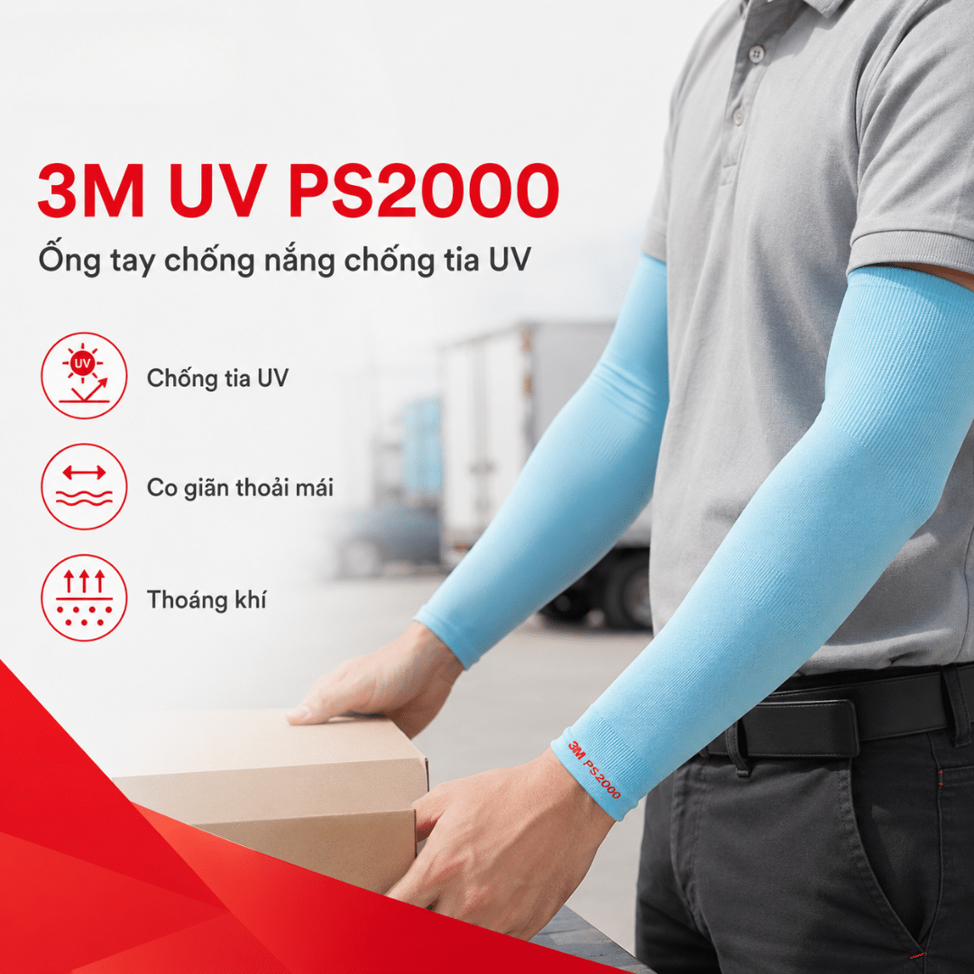 Ống tay chống nắng chống tia UV 3M PS2000 – infographic tính năng