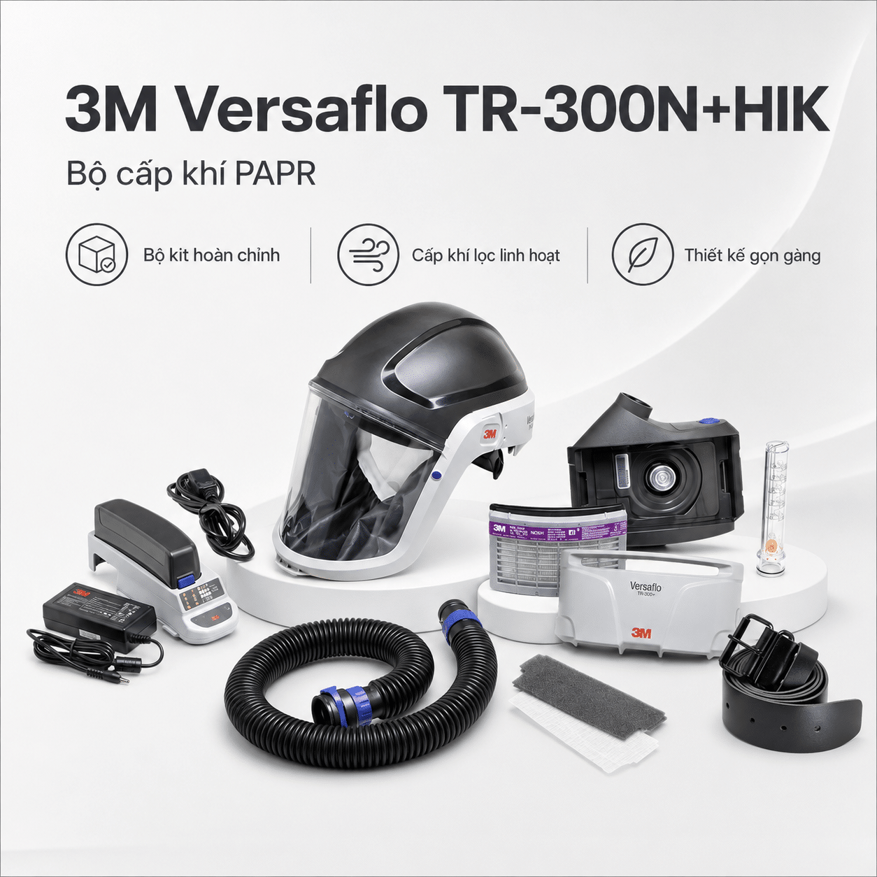 3M Versaflo TR-300N+ HIK — PAPR Tiêu Chuẩn Cho Công Nghiệp