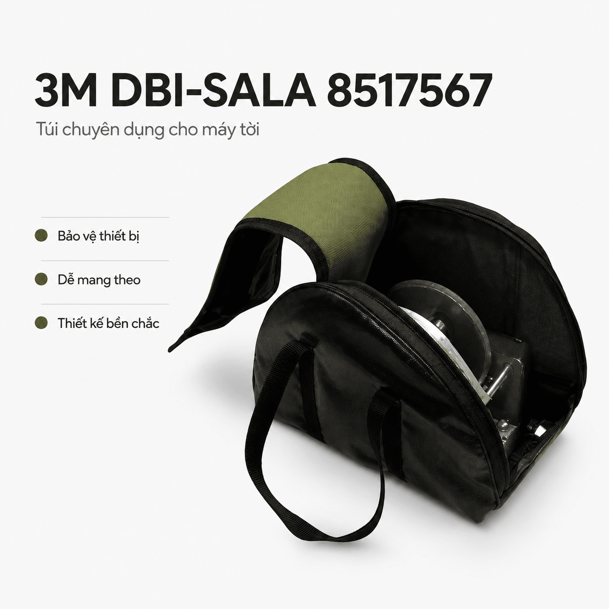 Túi 3M DBI-SALA Advanced 8517567 — Đựng & Vận Chuyển Máy Tời An Toàn