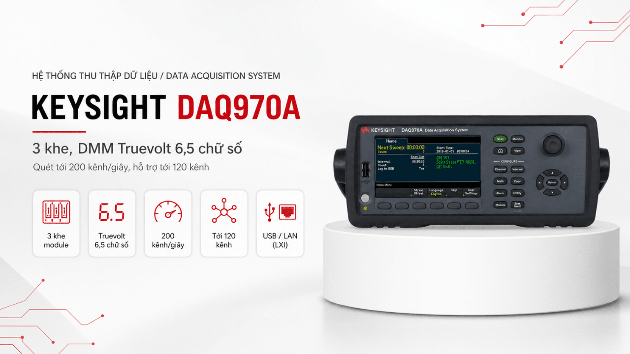 Hệ thống thu thập dữ liệu Keysight DAQ970A