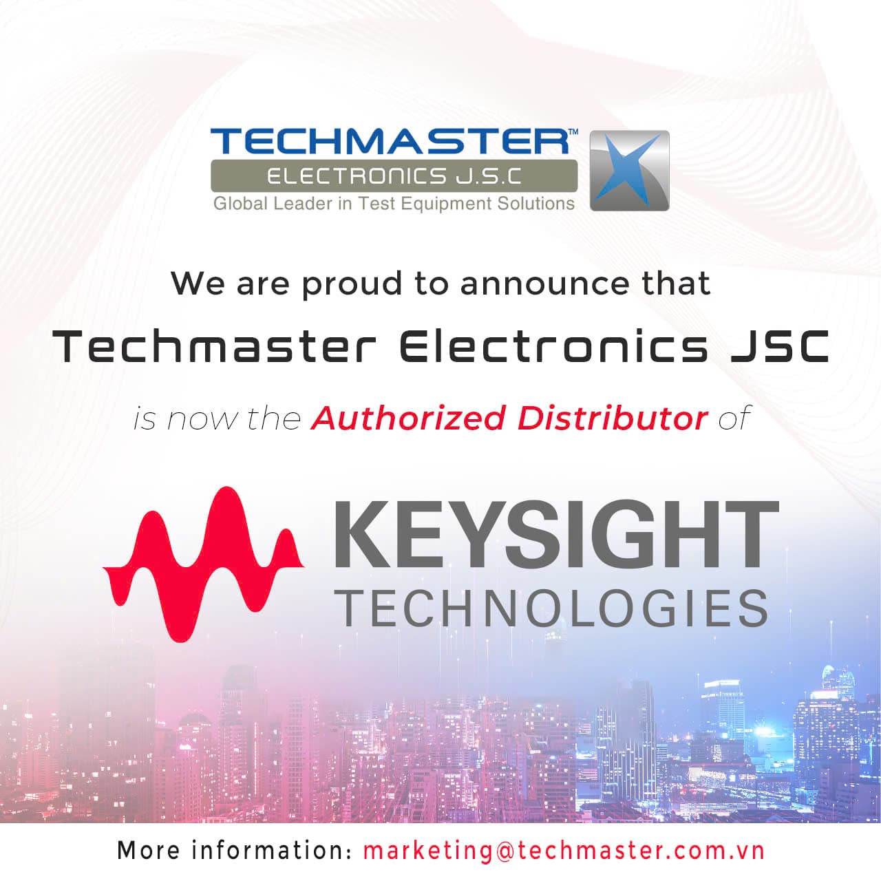 Keysight Technologies authorized distributor in Vietnam