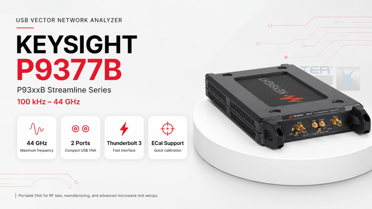 Máy phân tích mạng vector Keysight P9377B – 2 cổng, 100 kHz đến 44 GHz