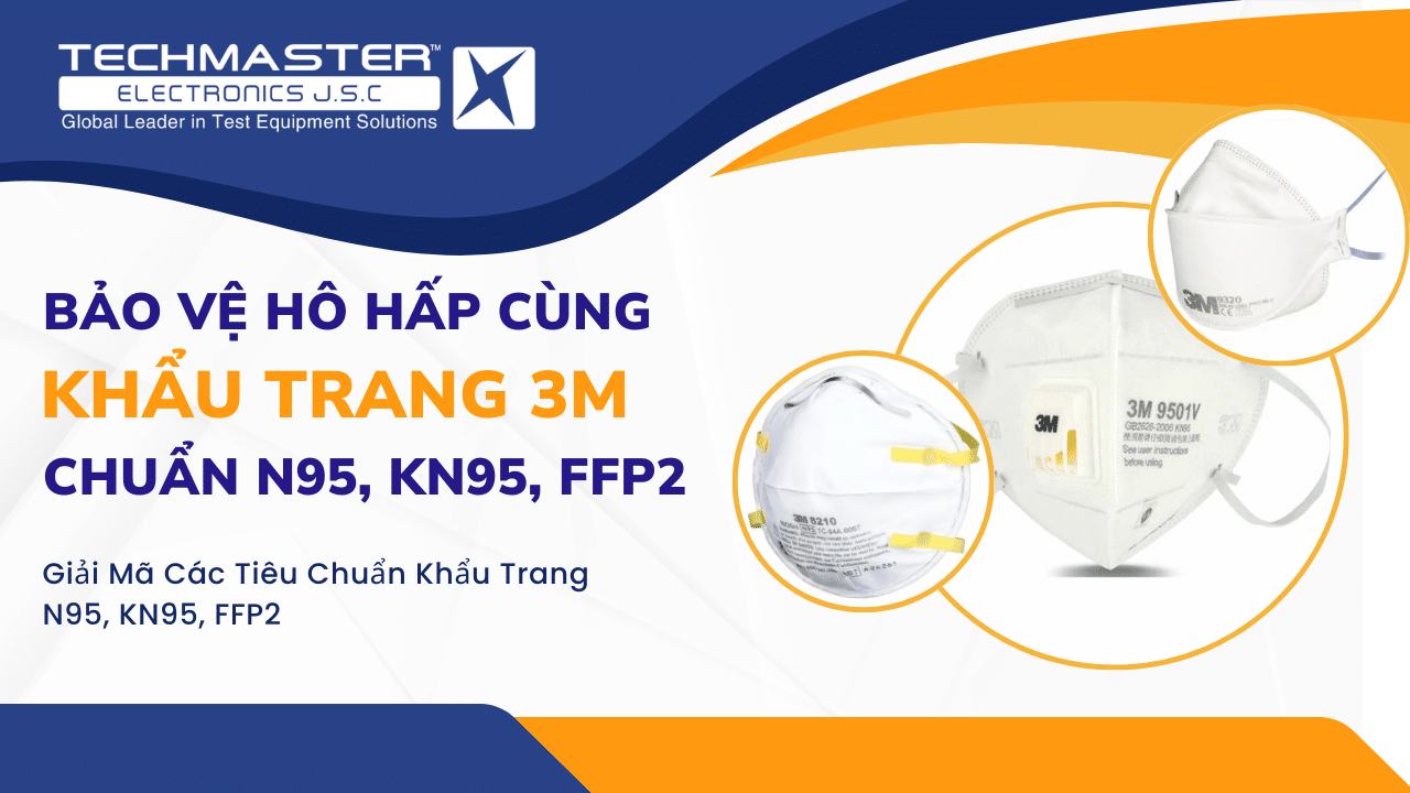 Bảo Vệ Hô Hấp Cùng Khẩu Trang 3M Chuẩn N95, KN95, FFP2