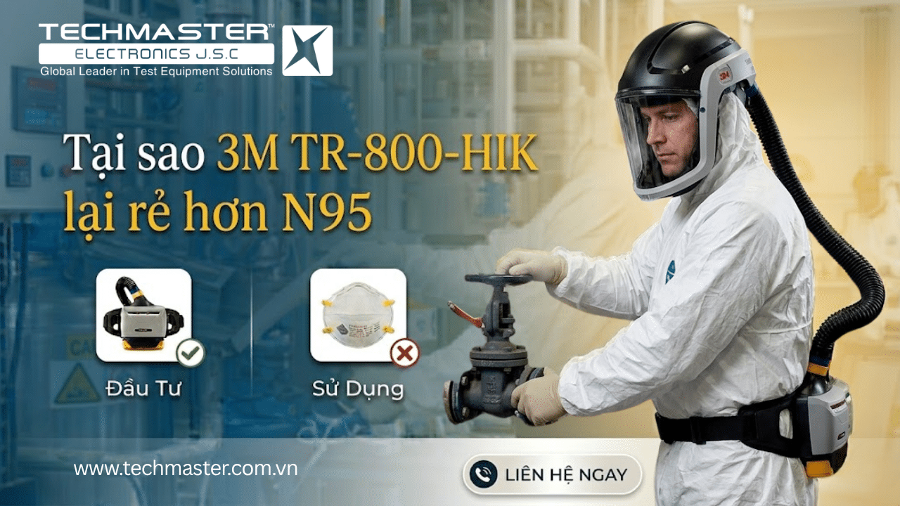 Tại sao 3M TR-800-HIK lại "rẻ" hơn khẩu trang N95?