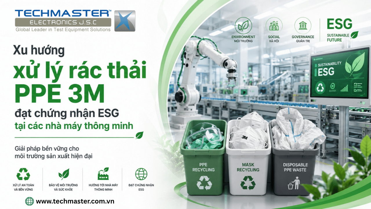 Xu hướng xử lý rác thải PPE 3M đạt chứng nhận ESG