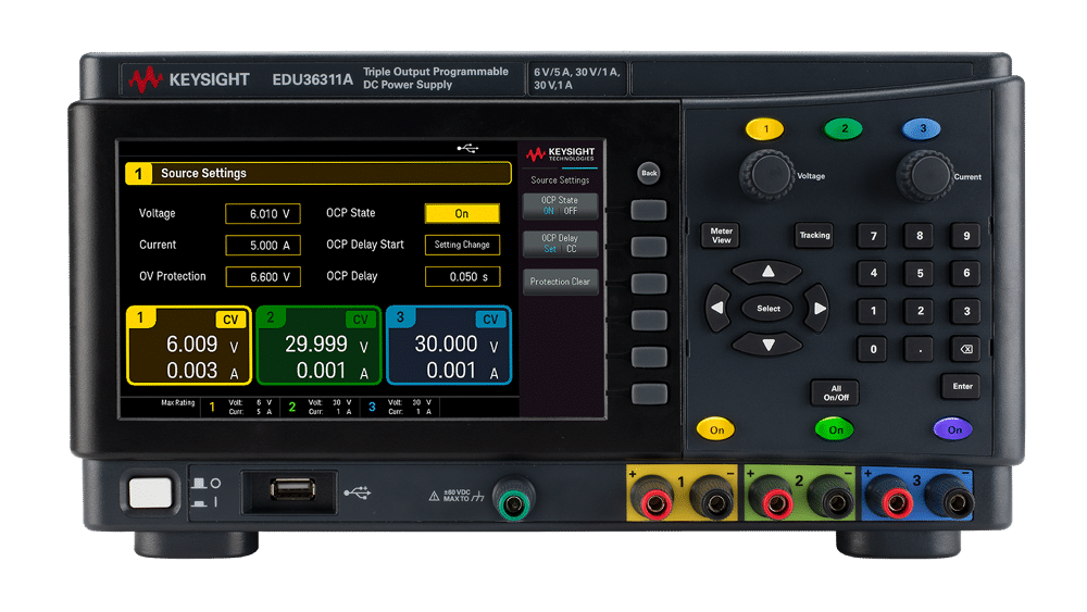 Bộ nguồn DC 3 ngõ ra (Smart Bench) Keysight EDU36311A