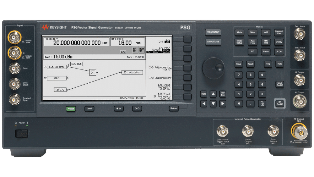 Máy phát tín hiệu vi sóng vector PSG Keysight E8267D