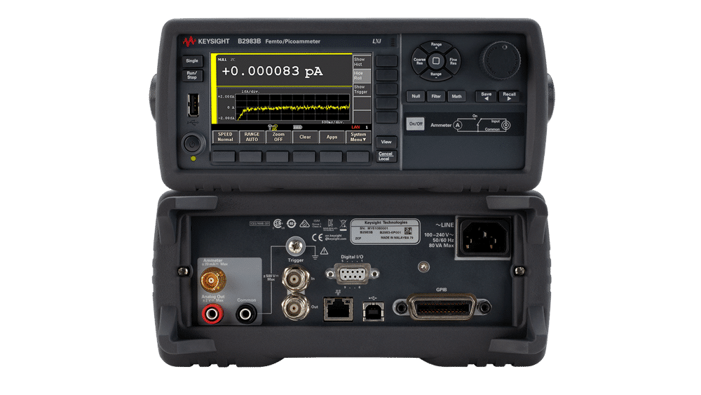 Picoammeter / Điện kế (có pin) Keysight B2983B