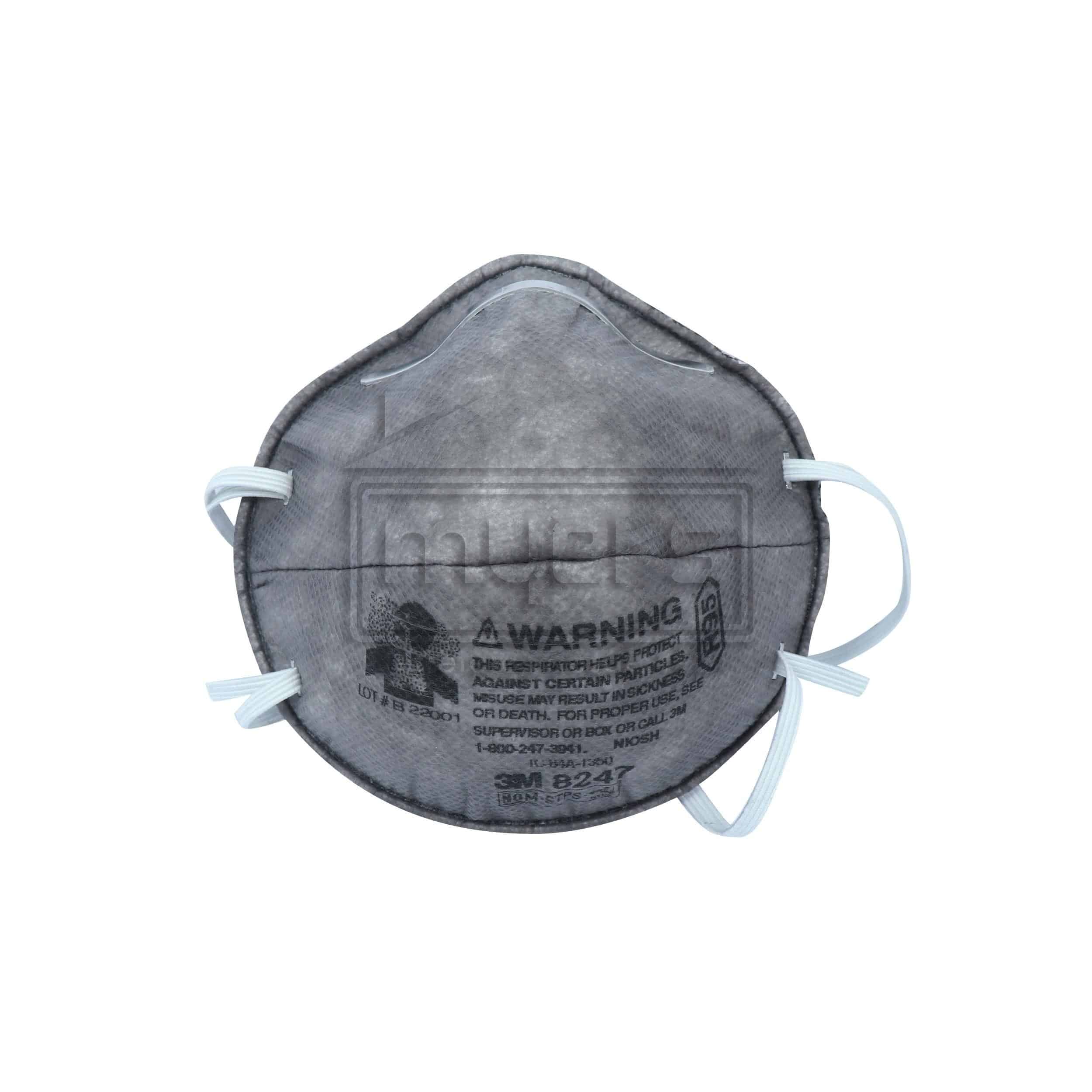 KHẨU TRANG LỌC BỤI VÀ HƠI HỮU CƠ 3M™ 8247, GP2 VÀ R95 NIOSH