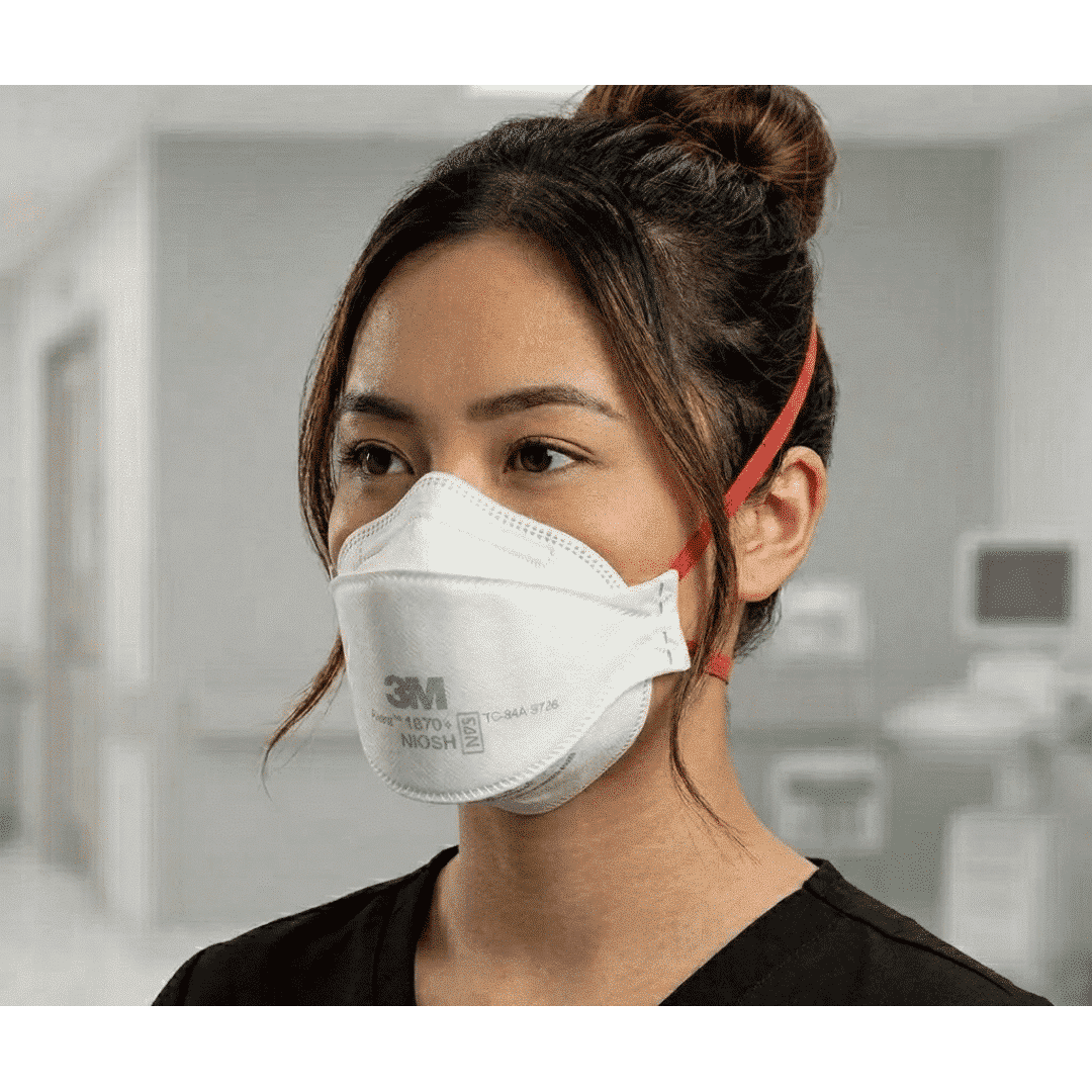 Khẩu trang 3M Aura 1870+ N95 – ảnh đeo thực tế
