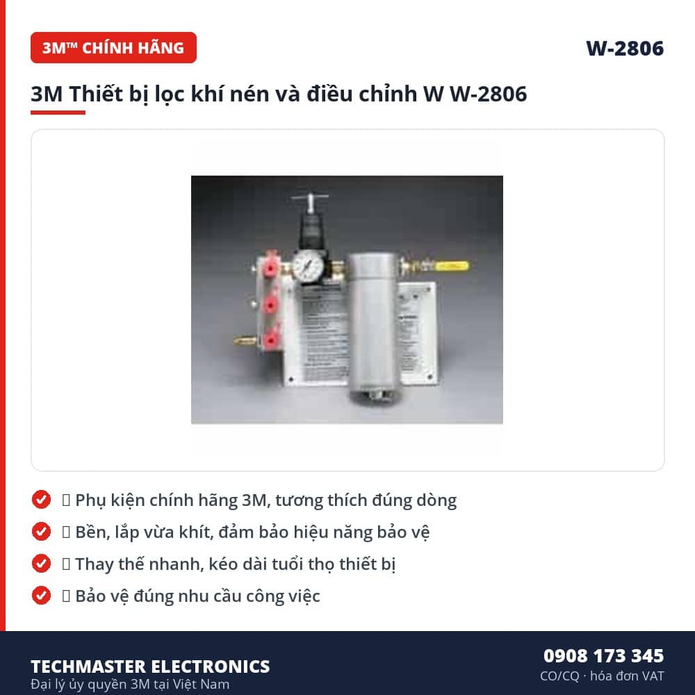 3M Thiết bị lọc khí nén và điều chỉnh W W-2806 – đặc điểm & thông số chính