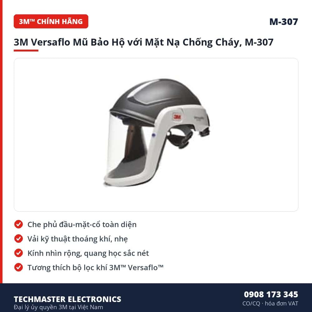3M Versaflo Mũ Bảo Hộ với Mặt Nạ Chống Cháy, M-307 – đặc điểm & thông số chính