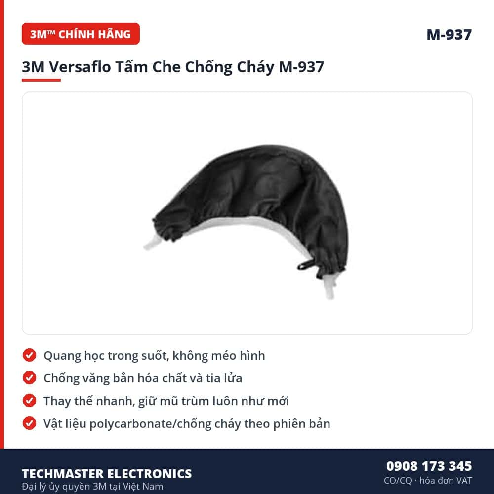 3M Versaflo Tấm Che Chống Cháy M-937 – đặc điểm & thông số chính