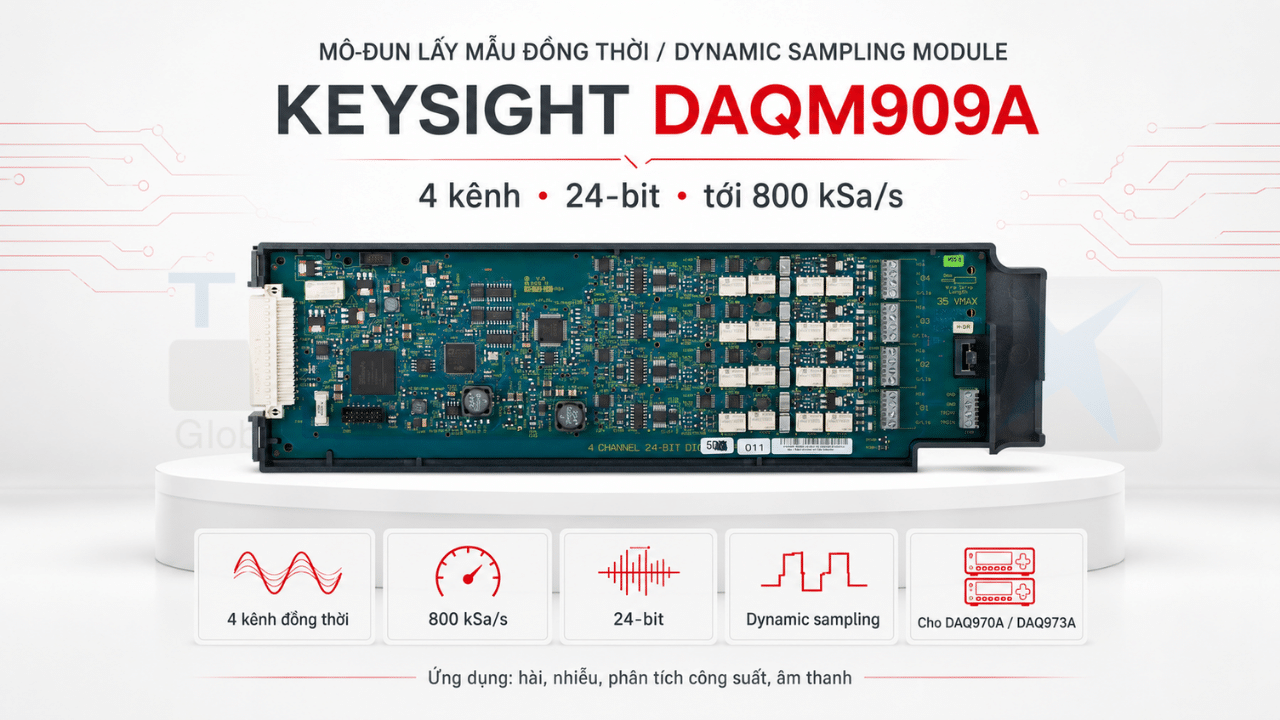 Mô-đun lấy mẫu đồng thời (cho DAQ970A/973A) Keysight DAQM909A