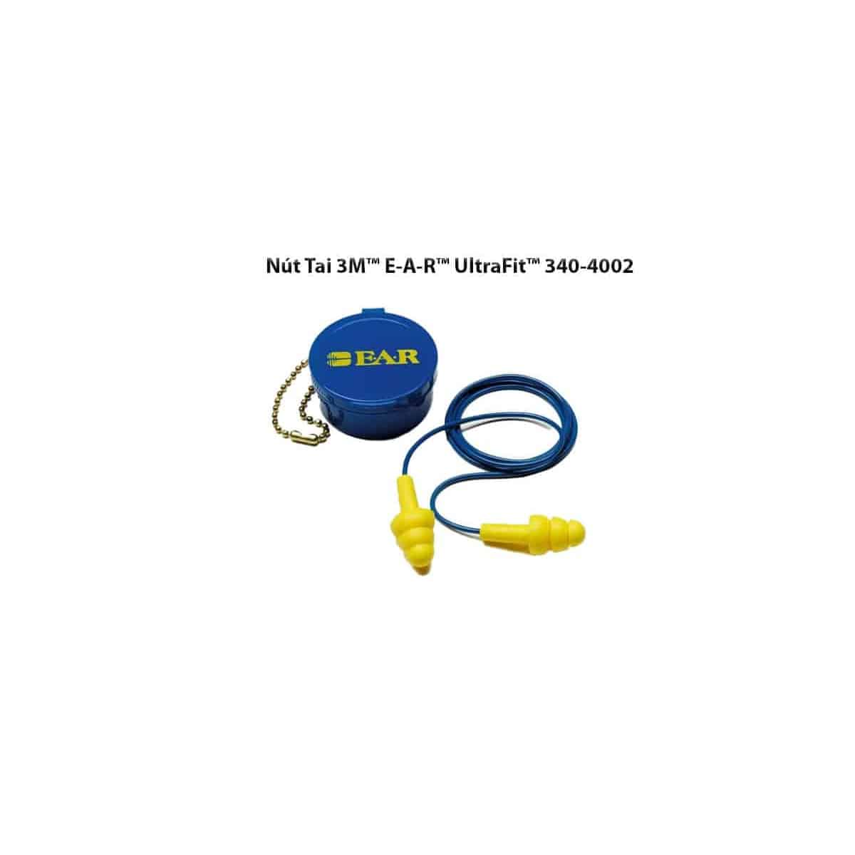 Nút Tai 3M™ E-A-R™ UltraFit™ 340-4002, Có Dây, Hộp Đựng Mang Theo