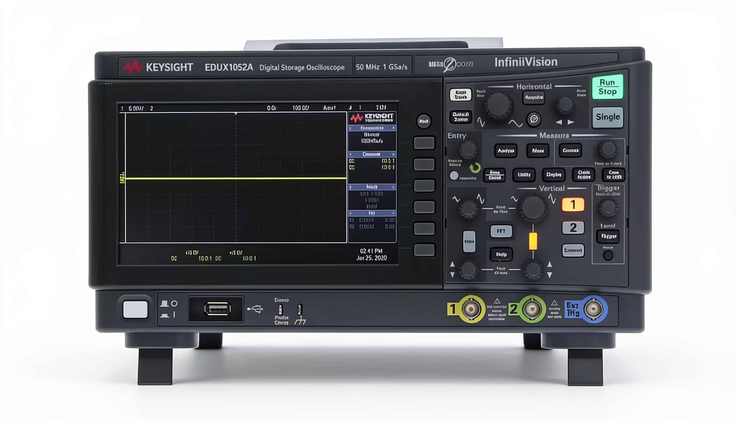 Máy hiện sóng Keysight EDUX1052G nhìn chính diện mặt trước 1000X-Series