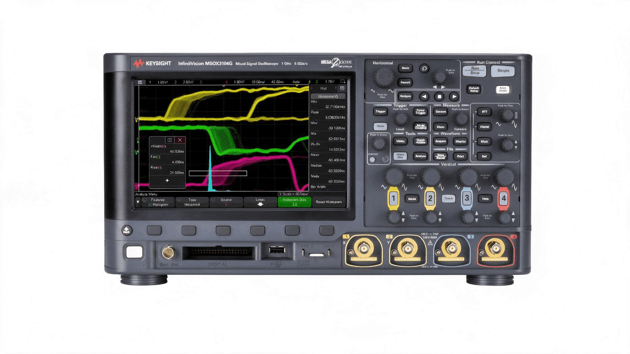 Máy hiện sóng Keysight MSOX3104G dùng khi đo jitter tín hiệu tốc độ cao