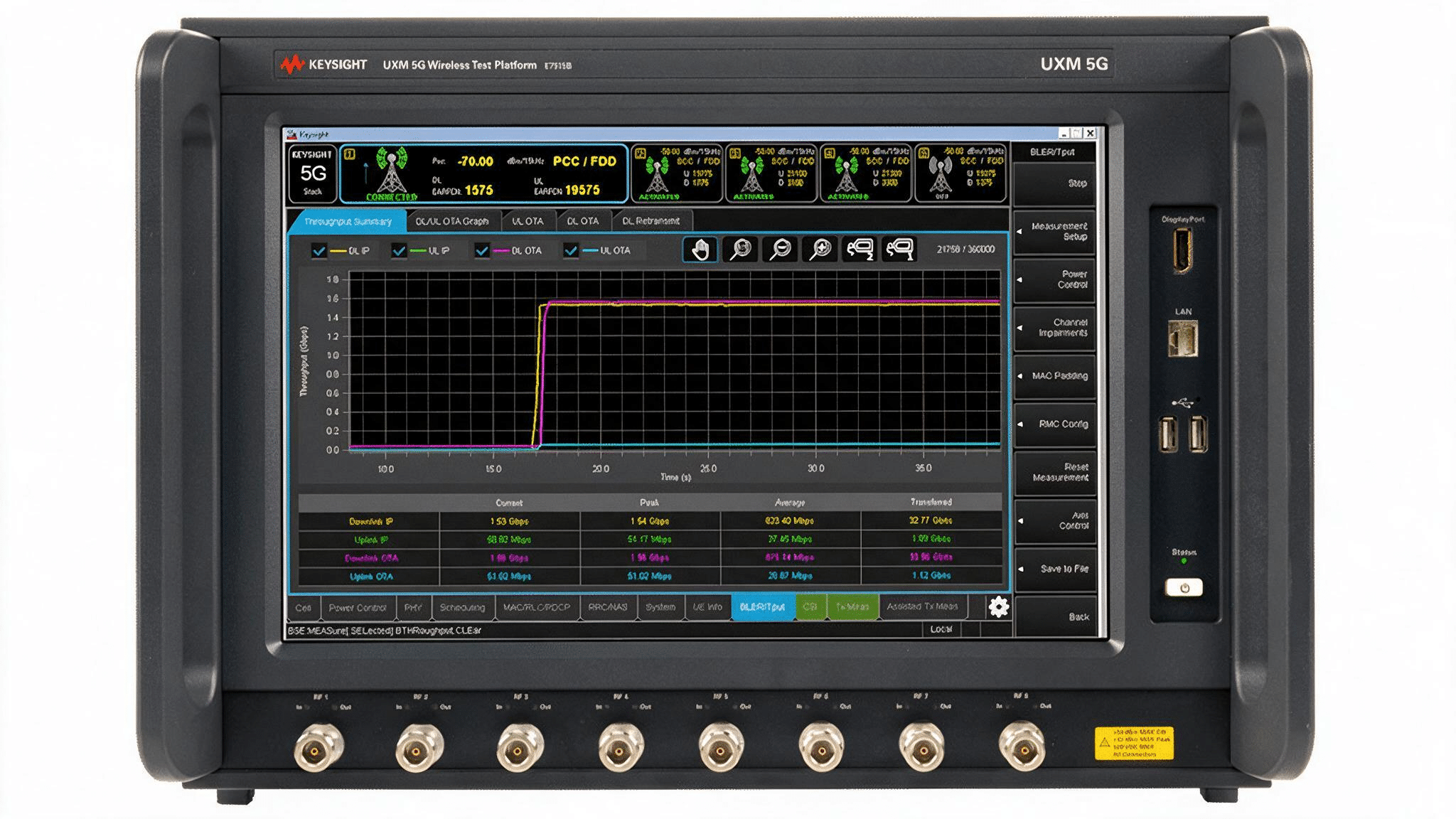 Bộ mô phỏng mạng 5G UXM Keysight E7515B dùng khi đo EVM 5G và kiểm thử OTA