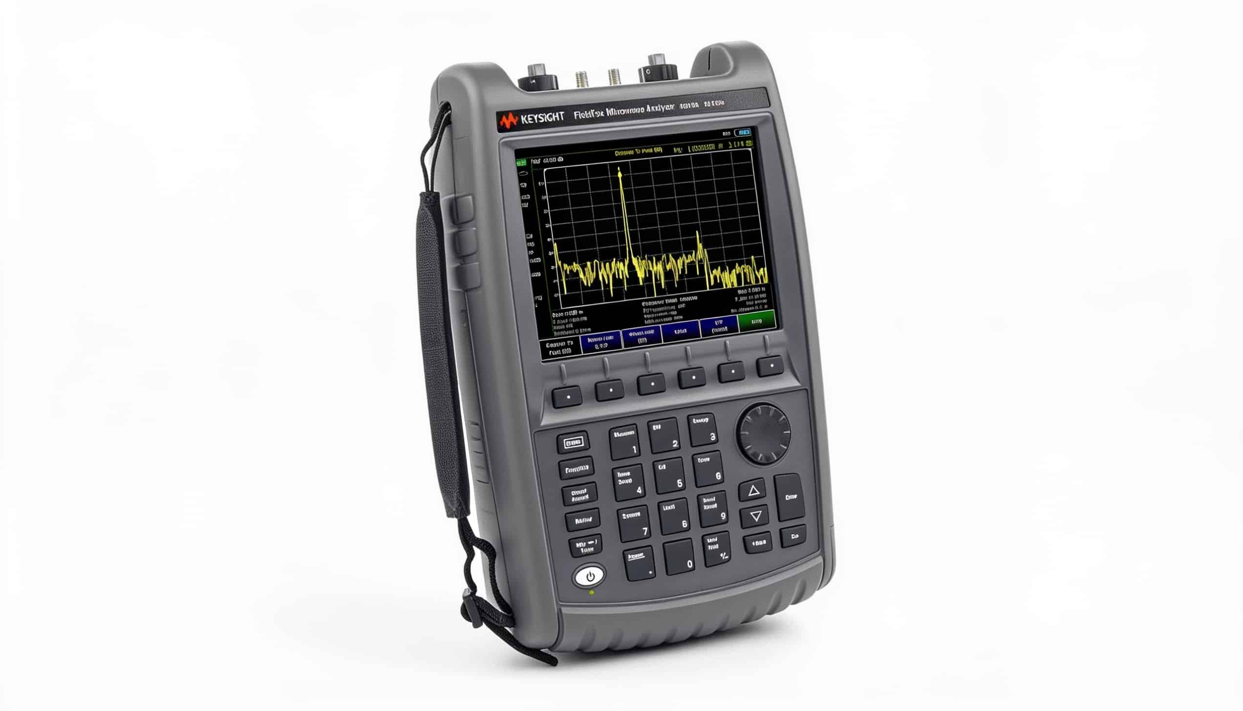 Máy phân tích phổ cầm tay Keysight N9918A FieldFox 26,5 GHz trên nền trắng studio