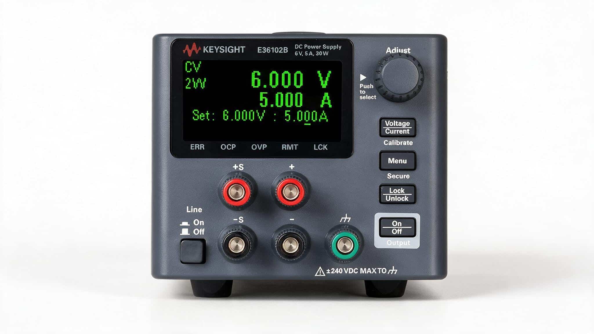 Bộ nguồn DC Keysight E36102B 6V 5A màn hình OLED chính diện