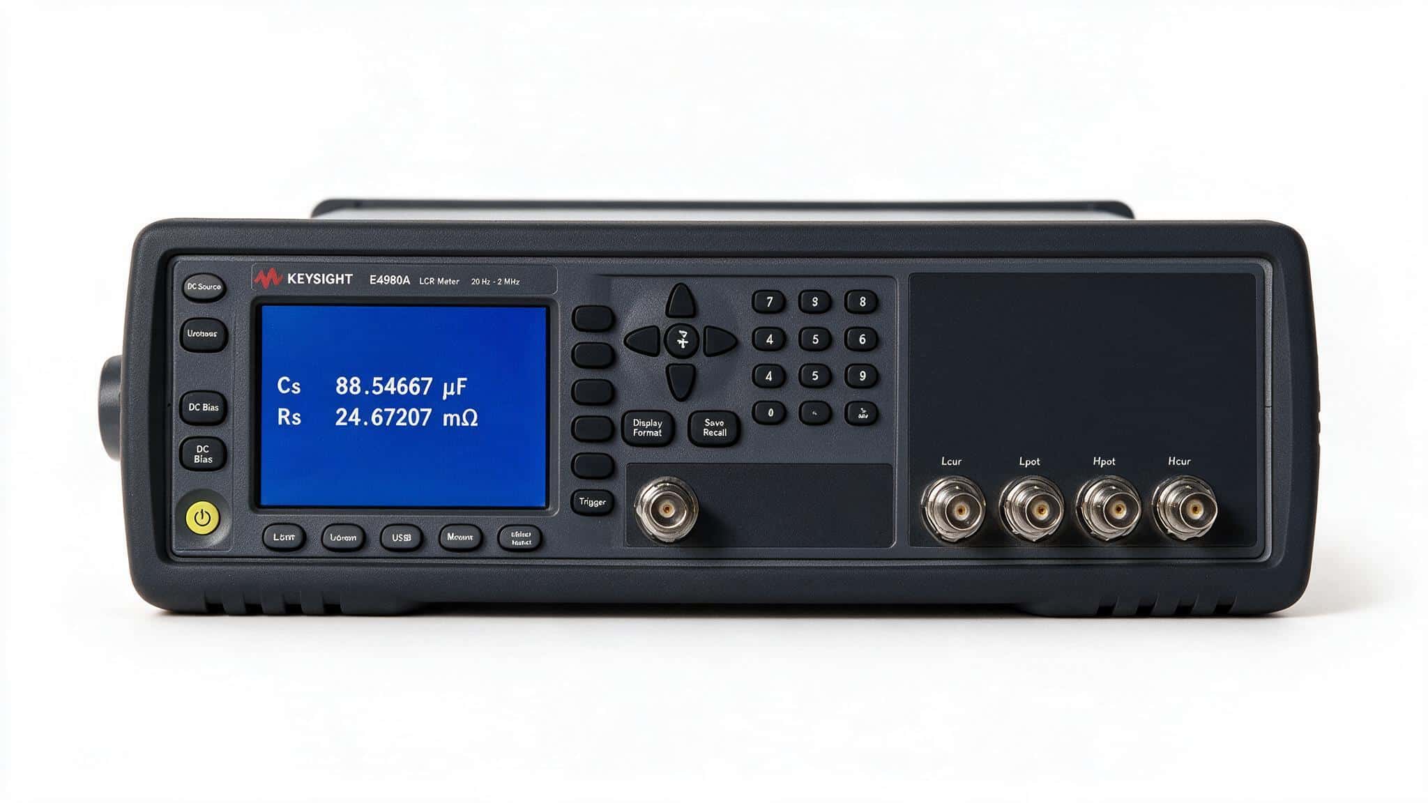 Máy đo LCR Keysight E4980A 20 Hz đến 2 MHz studio nền trắng