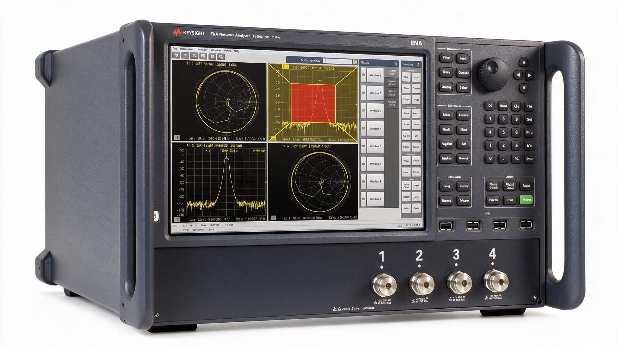 Máy phân tích mạng ENA Keysight E5080B màn hình hiển thị thông số S nhiều vết đo