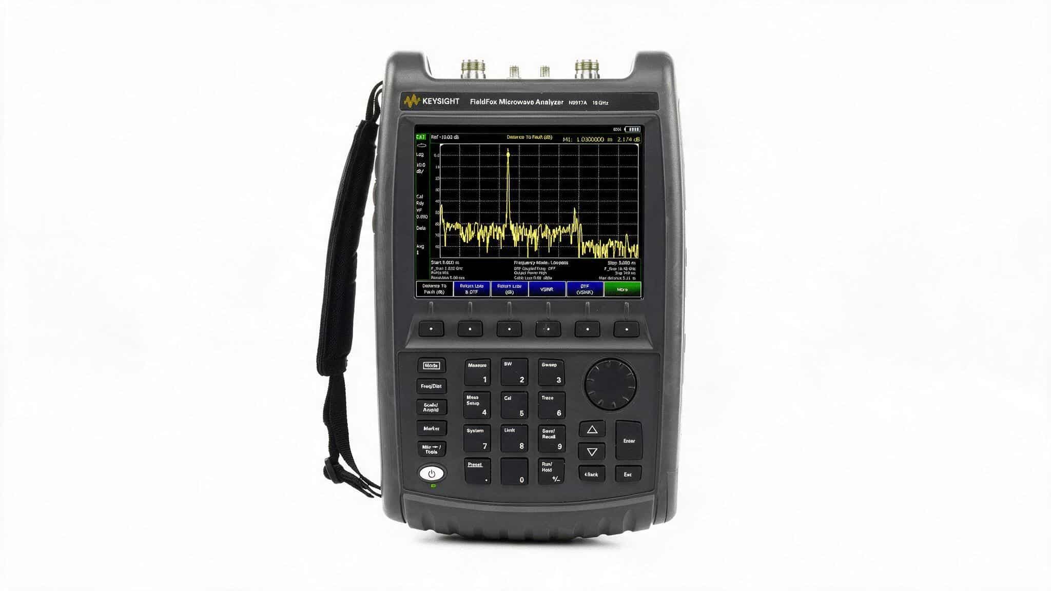 Máy phân tích phổ cầm tay Keysight N9917A FieldFox 18 GHz studio nền trắng