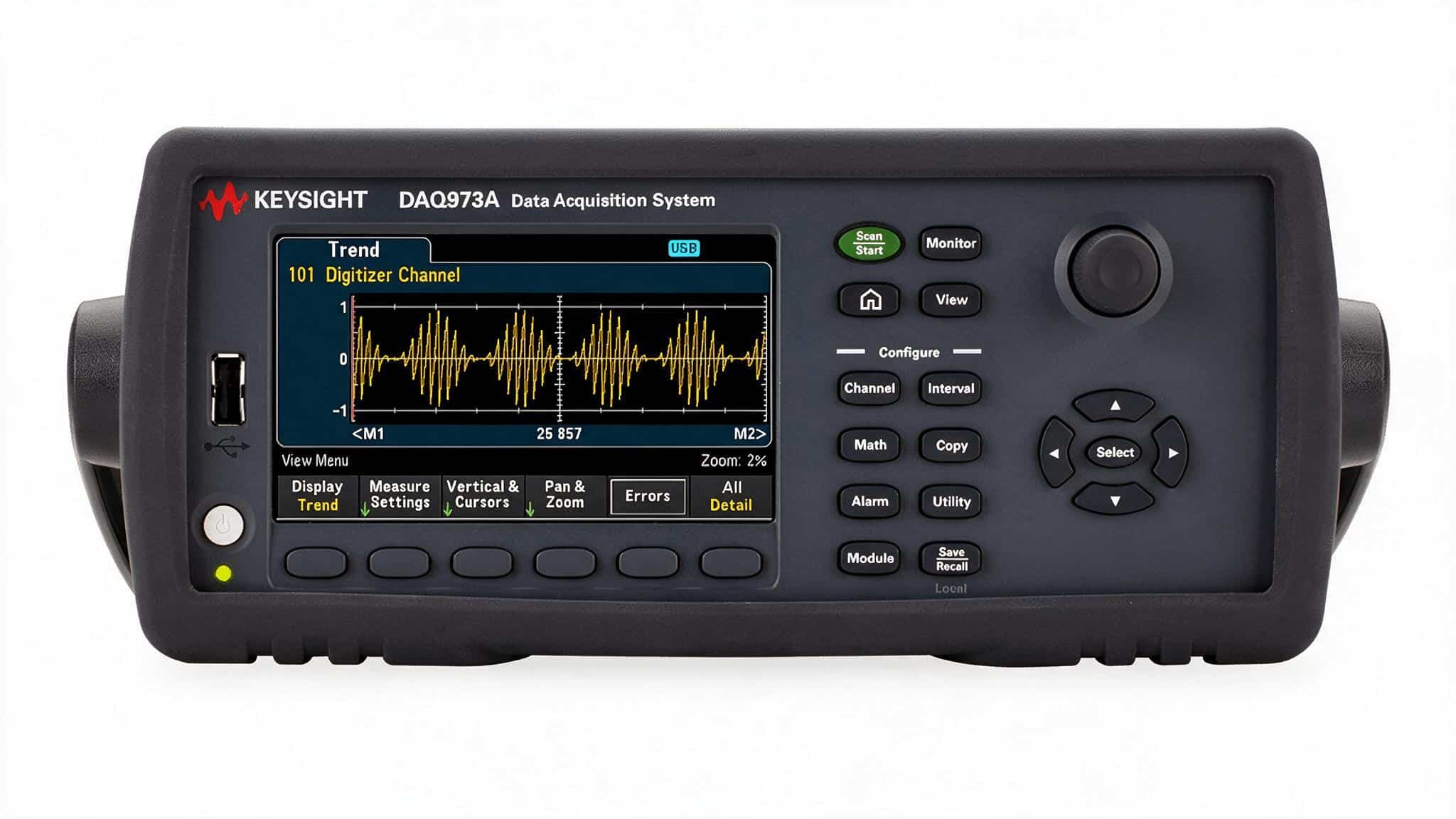 Hệ thống thu thập dữ liệu Keysight DAQ973A studio nền trắng