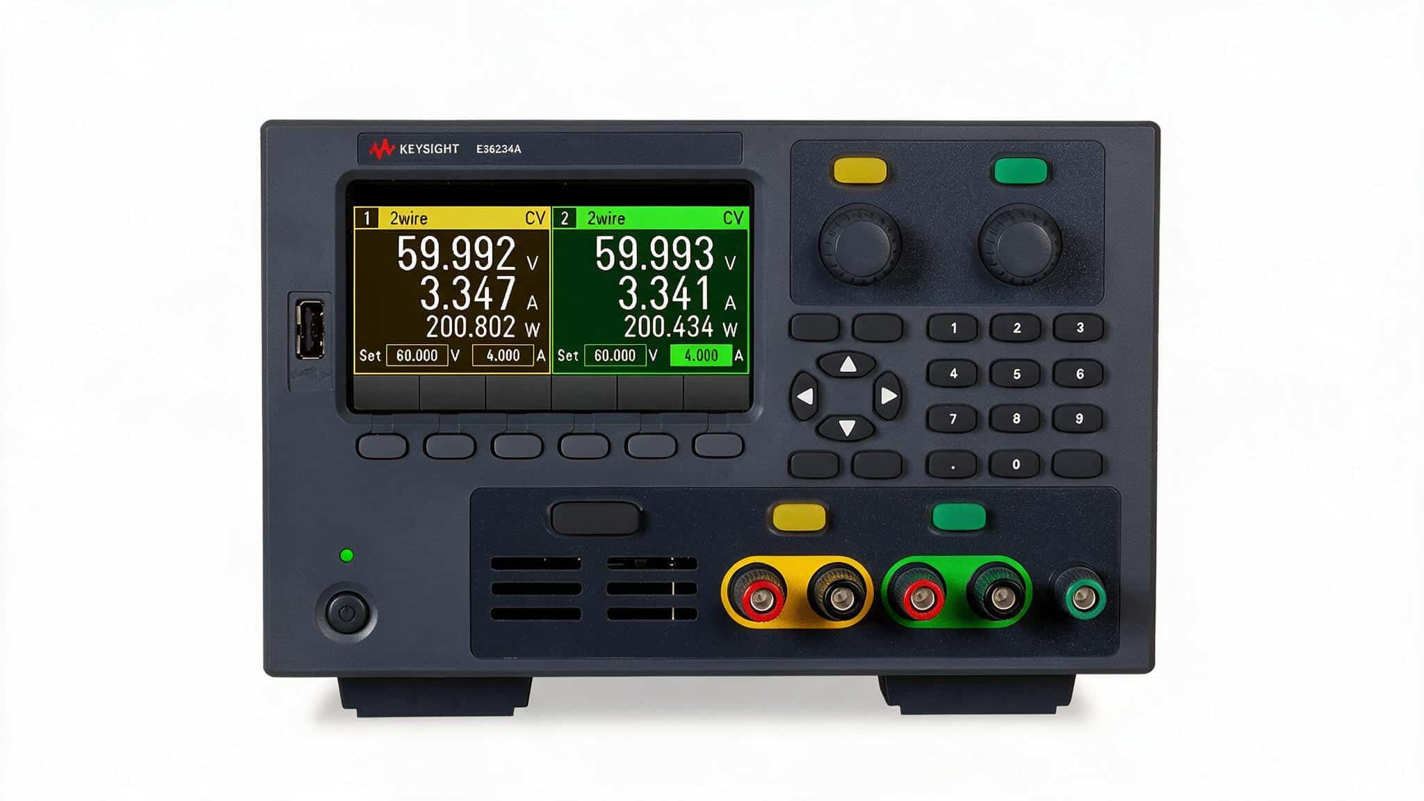 Bộ nguồn DC Keysight E36234A hai ngõ ra 60V 10A studio nền trắng
