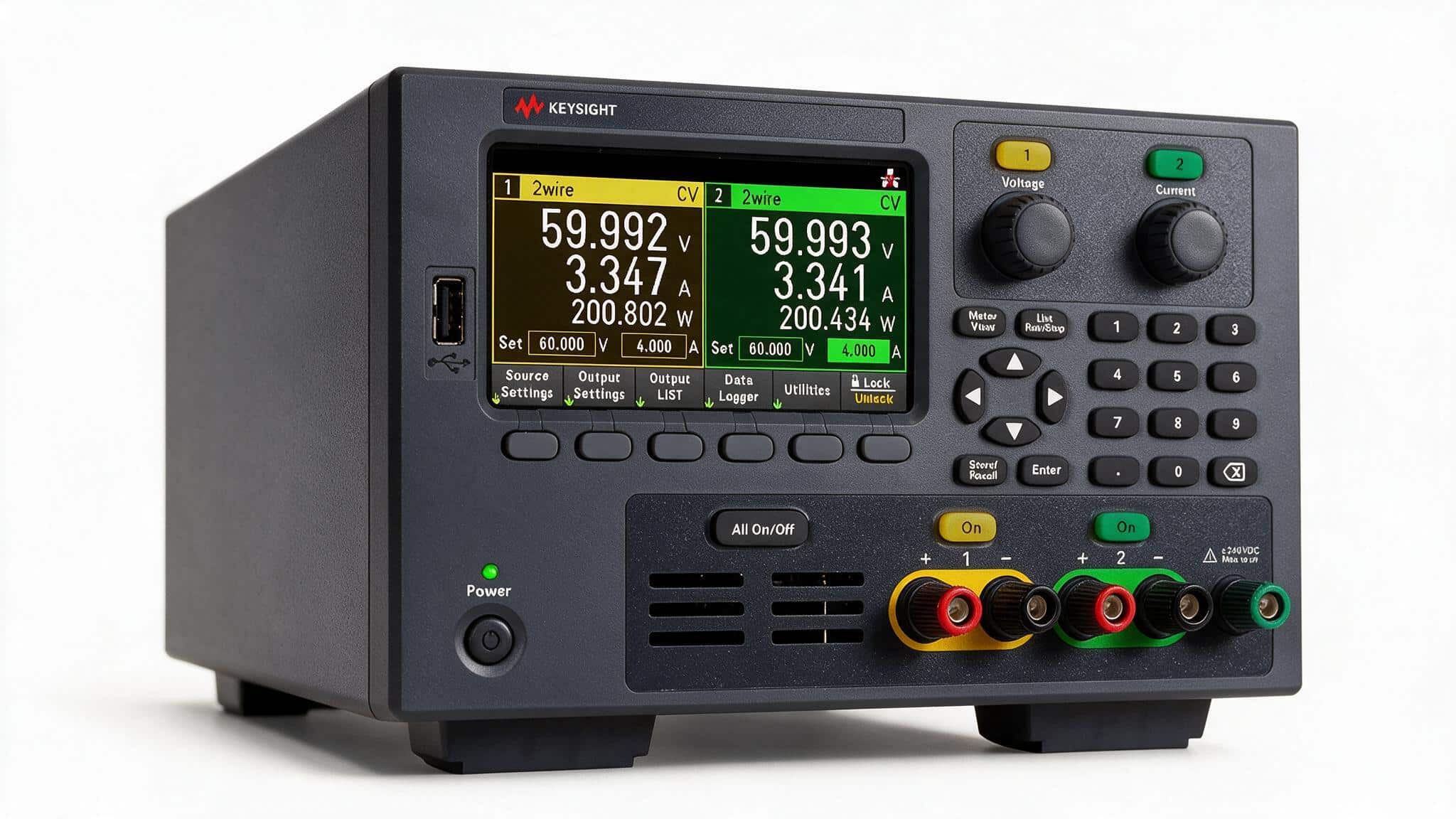 Bộ nguồn DC Keysight E36234A hai ngõ ra màn hình màu hiển thị điện áp dòng công suất