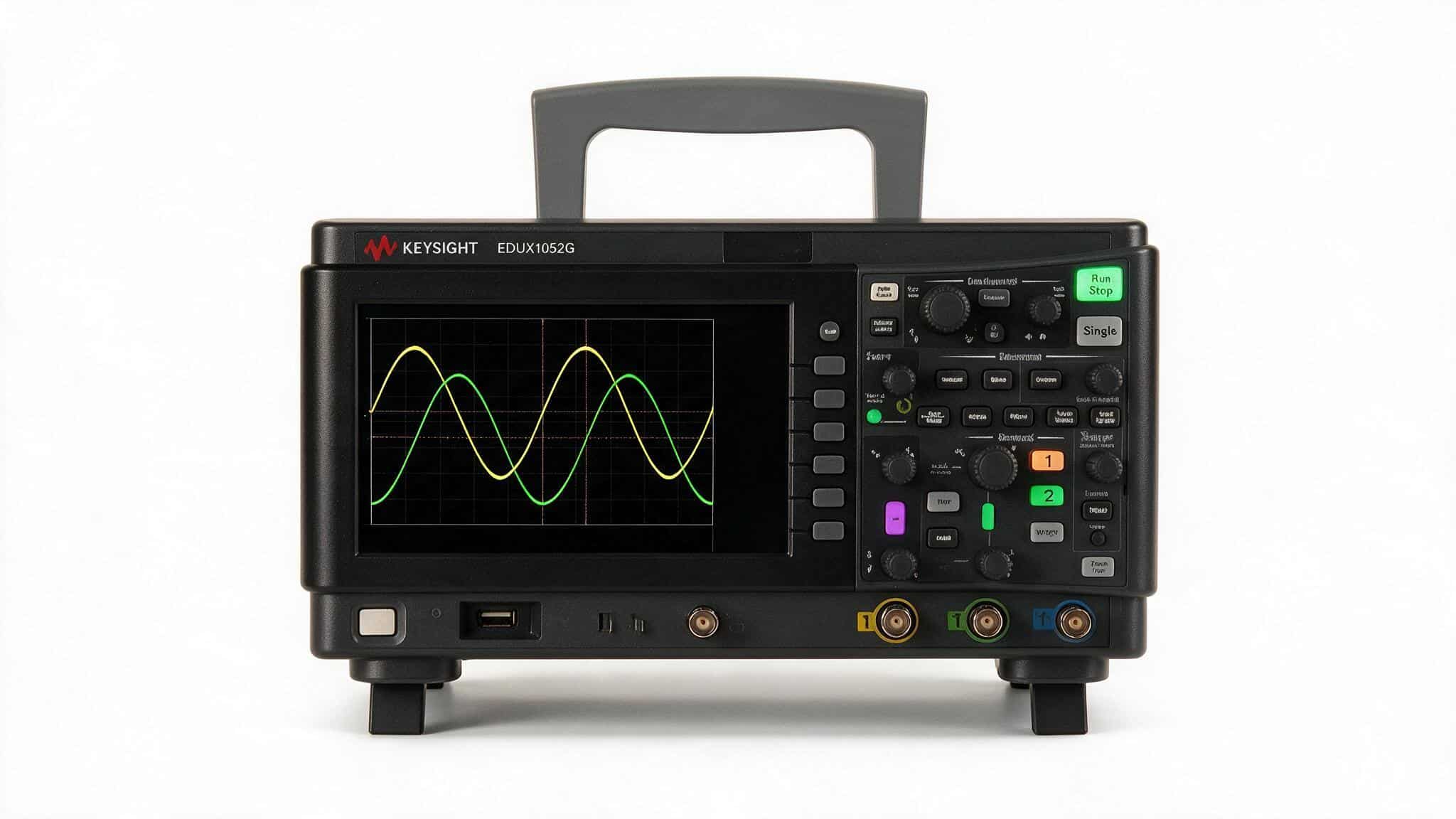 Máy hiện sóng Keysight EDUX1052G 50 MHz 2 kênh studio nền trắng