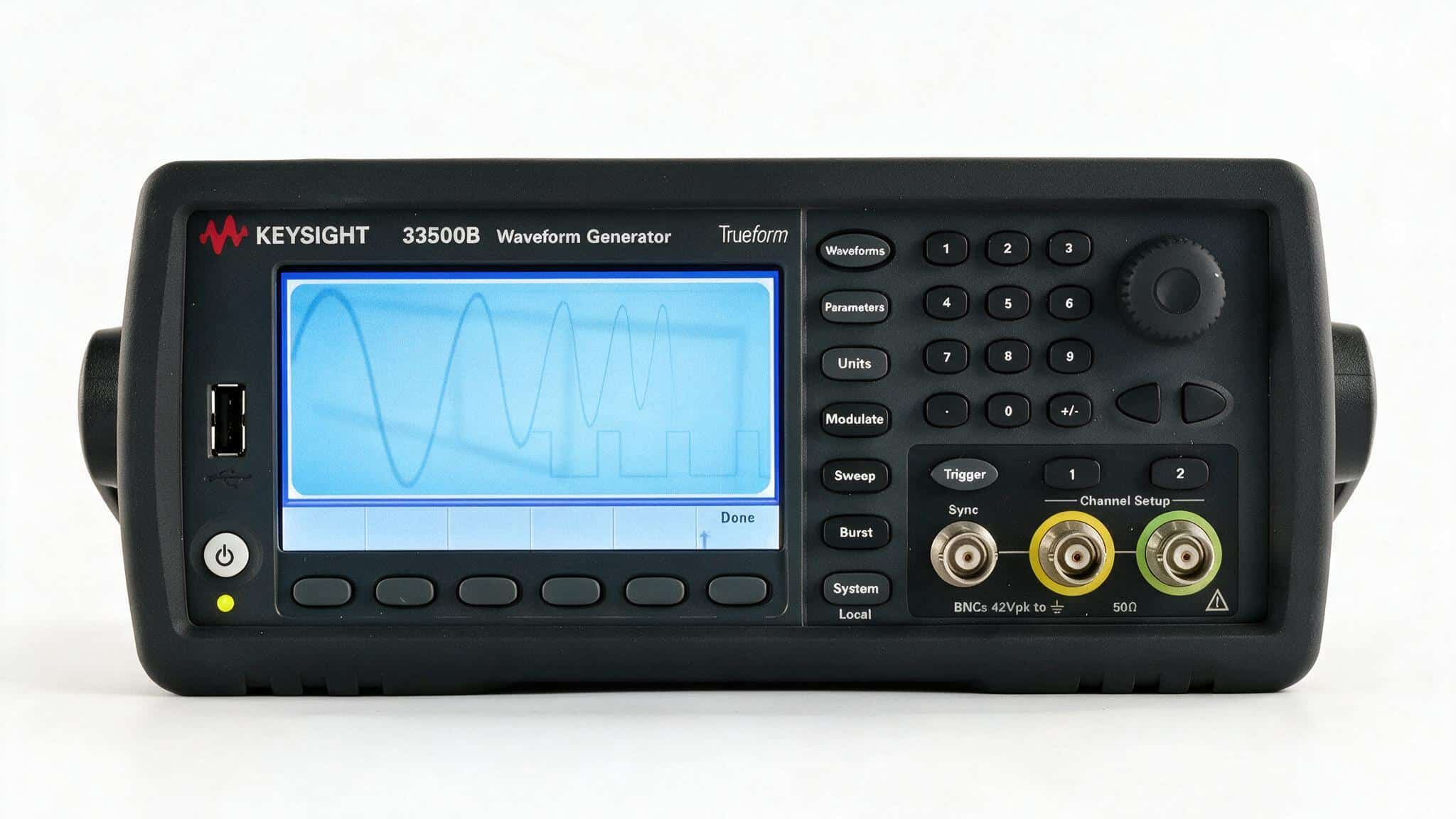 Máy phát hàm Trueform Keysight 33500B studio nền trắng