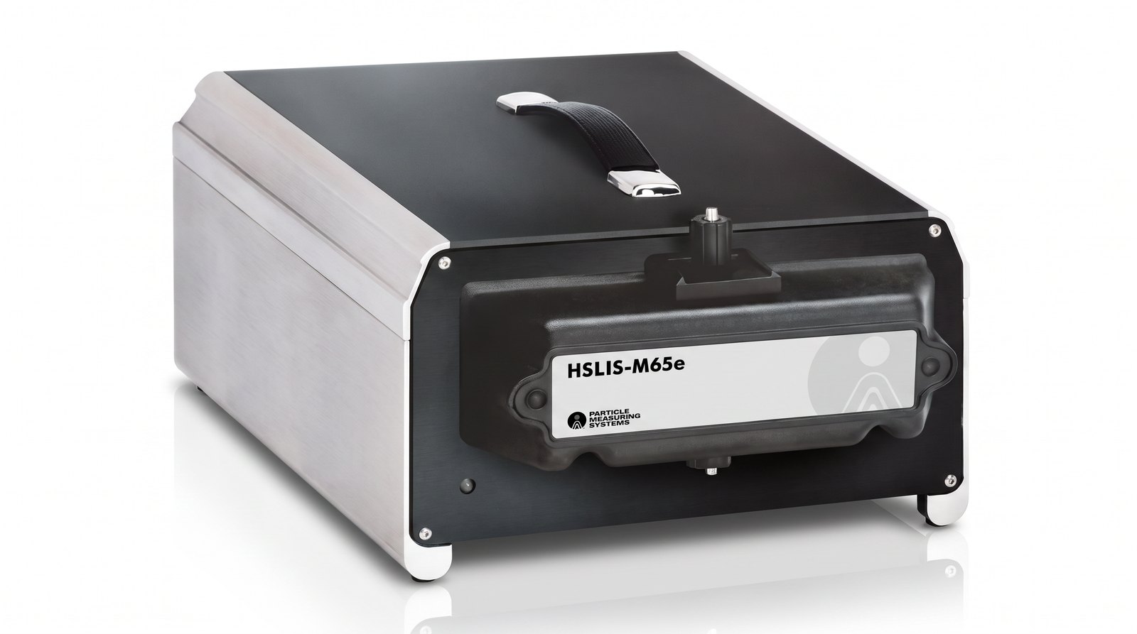 Cảm biến PMS HSLIS-M65e chụp studio nền trắng — bản tương thích axit HF của họ HSLIS, nhãn HSLIS-M65e trên module mặt trước đen