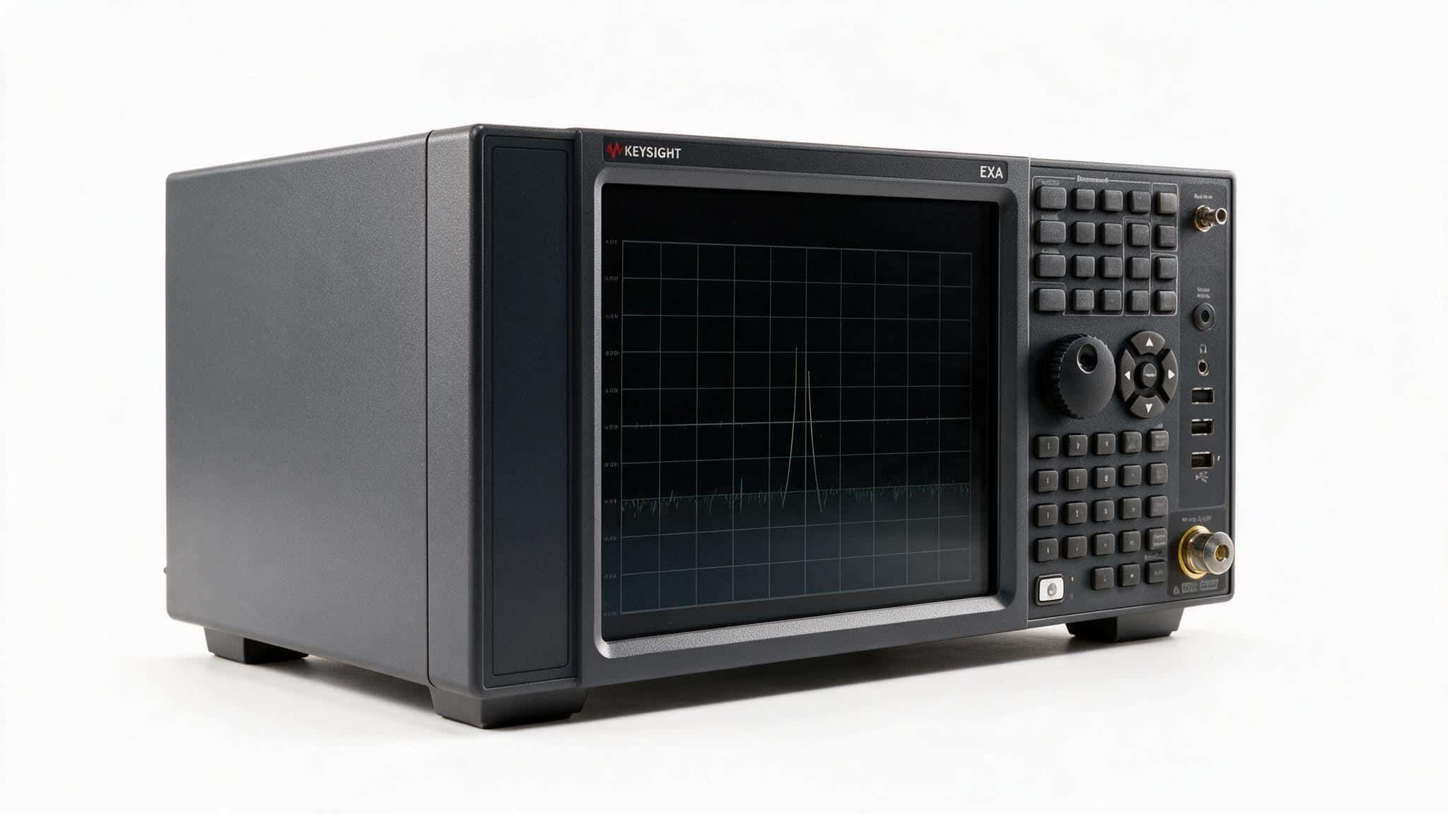 Máy phân tích tín hiệu Keysight N9010B EXA chụp studio nền trắng góc nghiêng