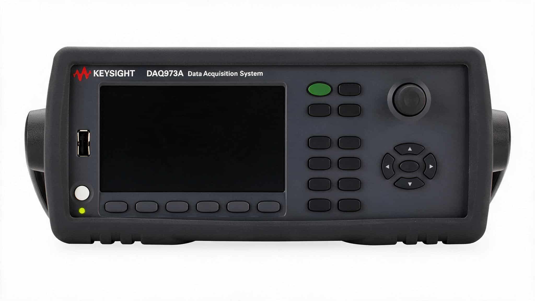Hệ thống thu thập dữ liệu Keysight DAQ973A studio nền trắng