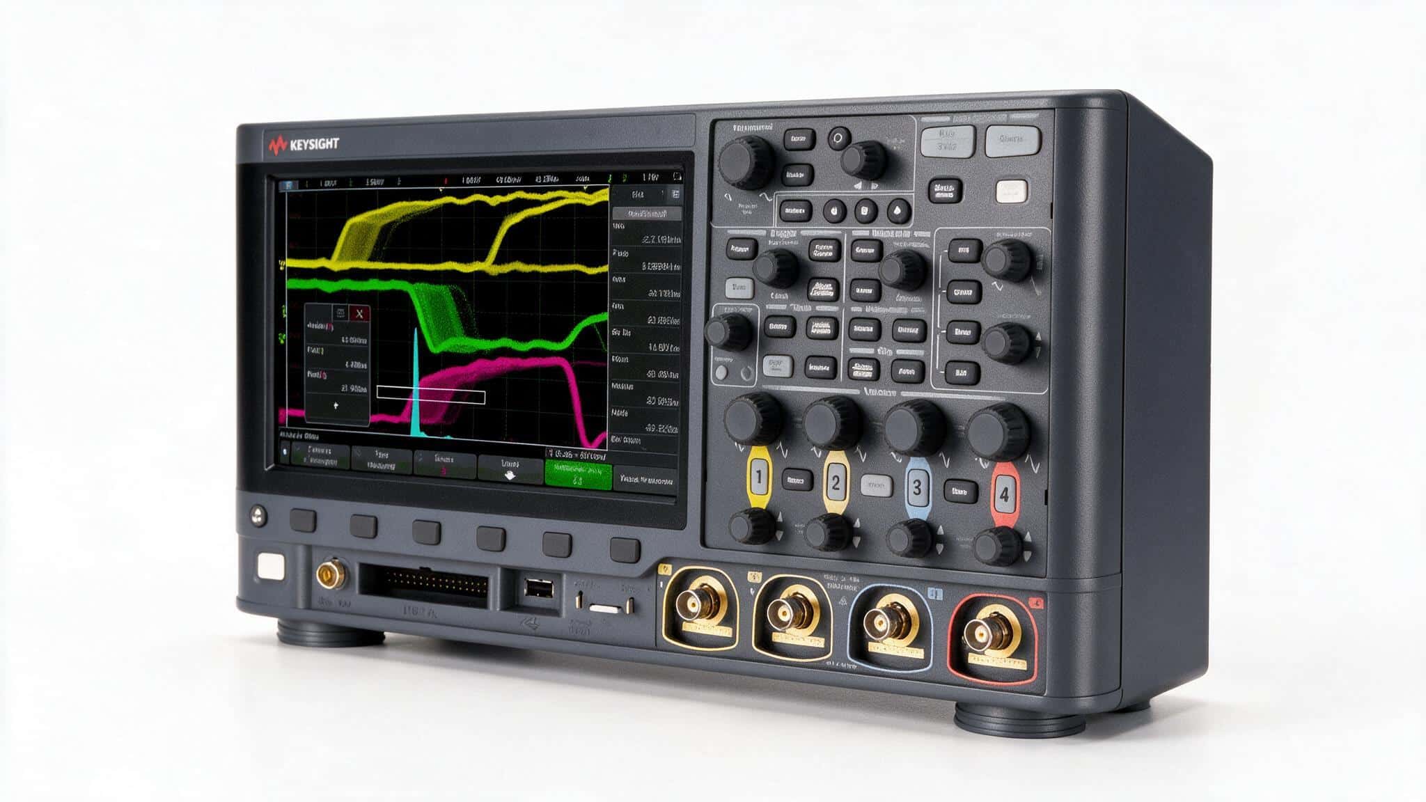 Máy hiện sóng Keysight MSOX3054G dòng 3000G X-Series chụp studio nền trắng góc nghiêng