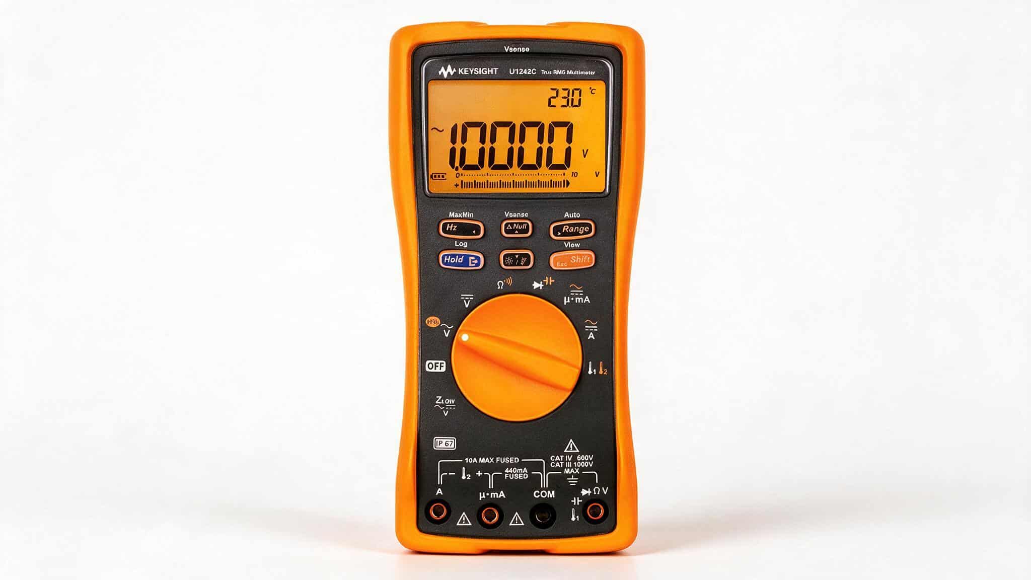 Đồng hồ vạn năng cầm tay Keysight U1242C studio nền trắng