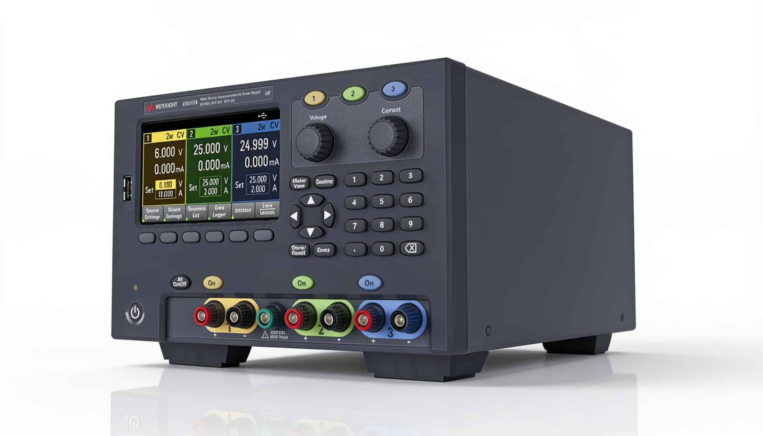 Bộ nguồn DC Keysight E36313A studio nền trắng