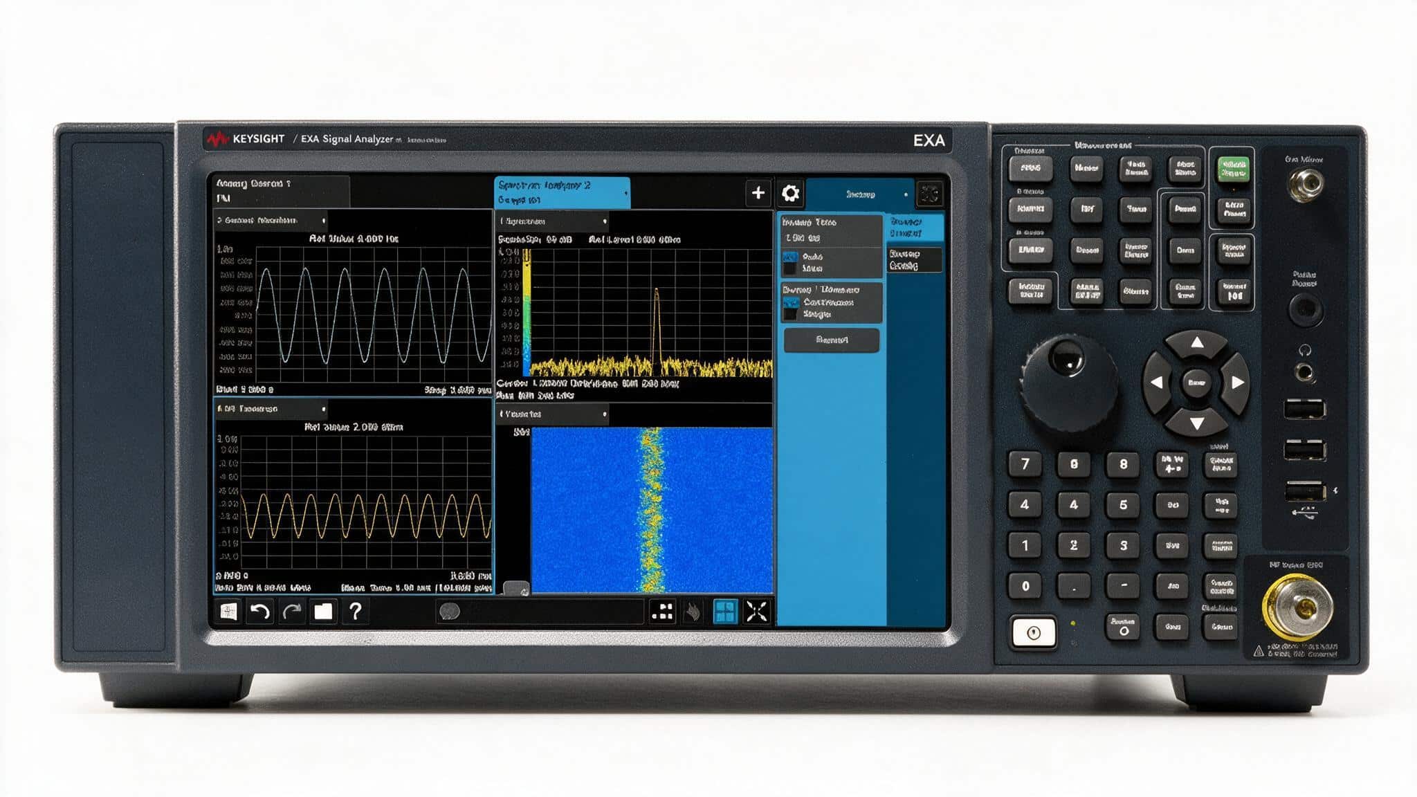 Máy phân tích phổ Keysight N9010B EXA màn hình đa chạm chính diện ảnh studio nền trắng