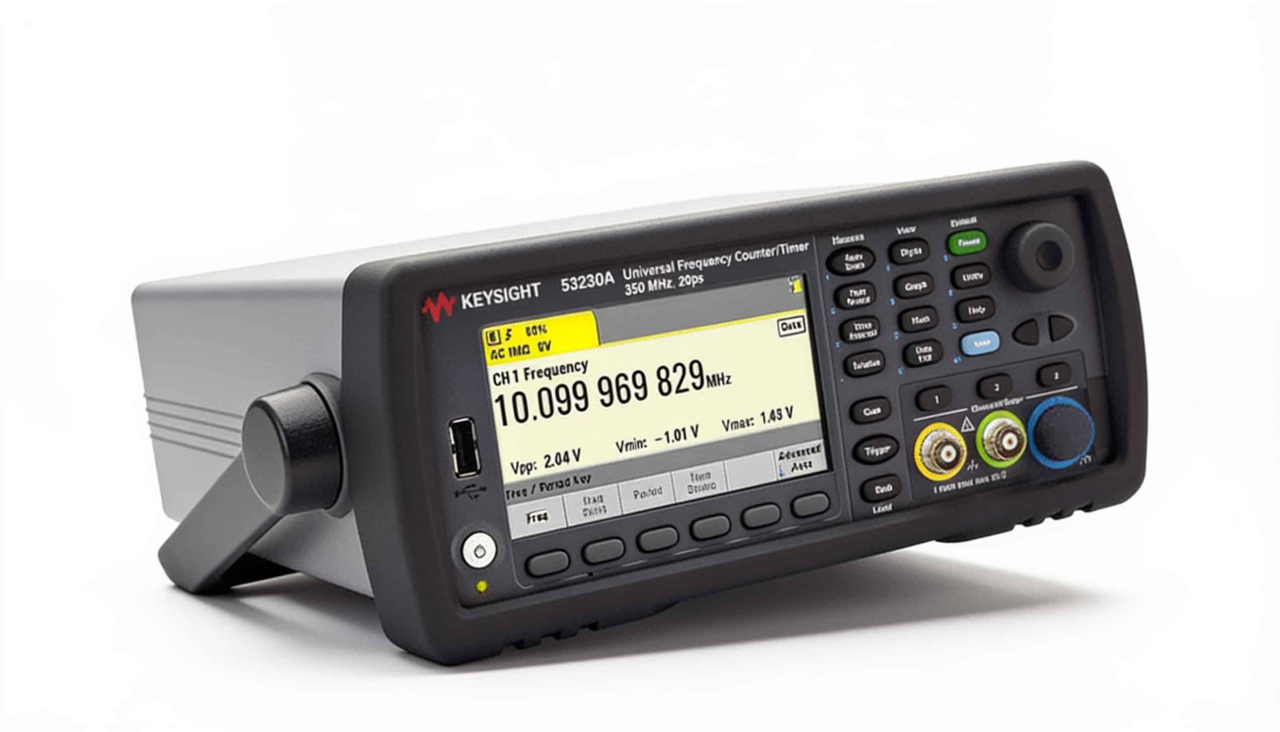 Máy đếm tần số Keysight 53230A 350 MHz studio nền trắng