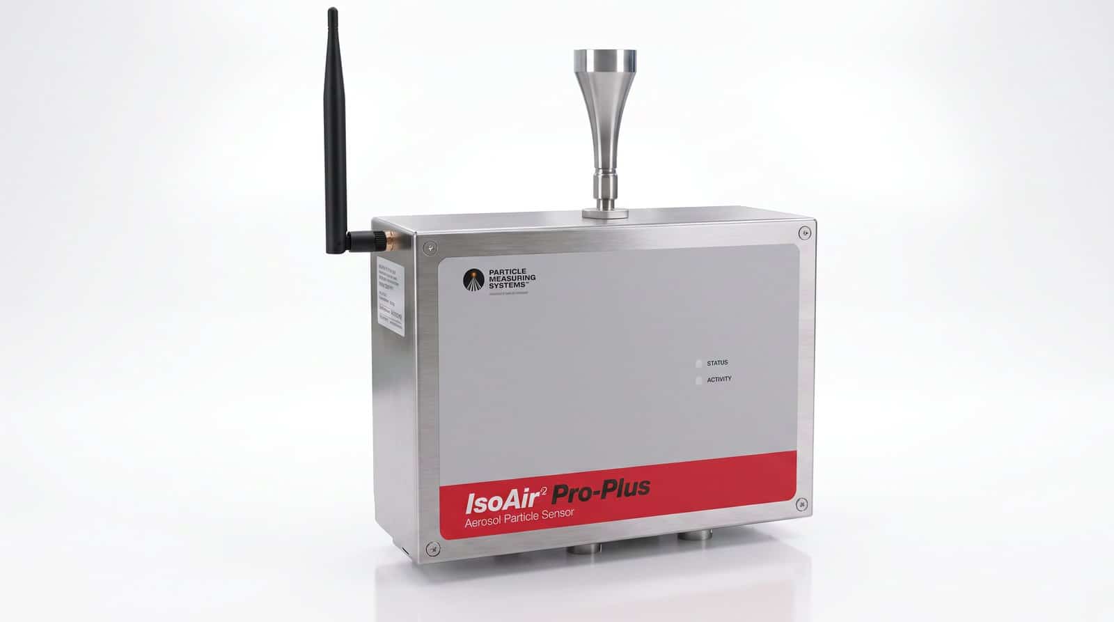 Máy đếm hạt tiểu phân điều khiển từ xa PMS IsoAir Pro-Plus chụp studio nền trắng