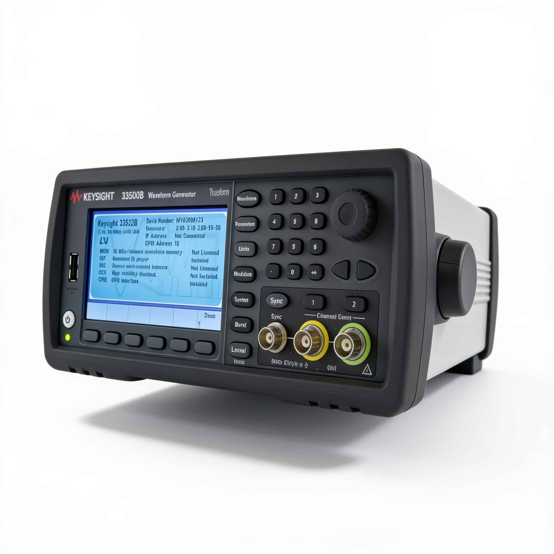 Máy phát hàm Trueform Keysight 33500B studio nền trắng
